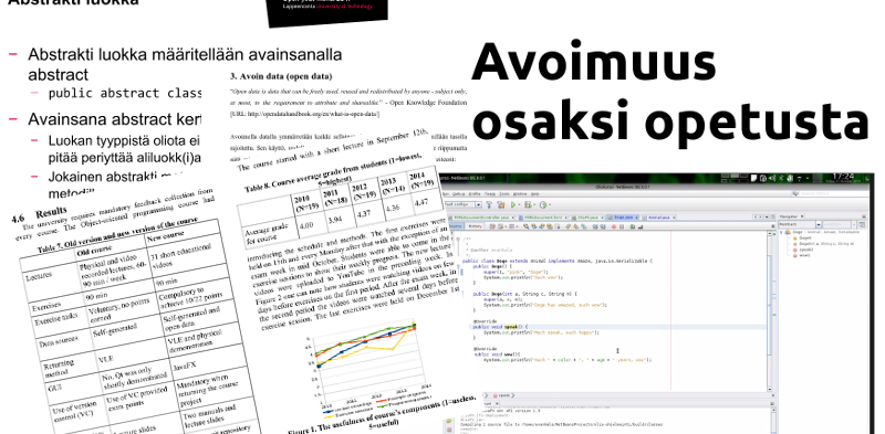 Avoimuus ohjelmointiopetuksessa: tieteellistä kontribuutiota
